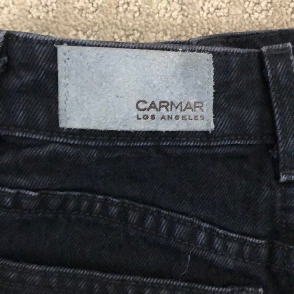 NWOT Carmar LF Black Red Side Stripe Denim Skirt - Picture 4 of 4
